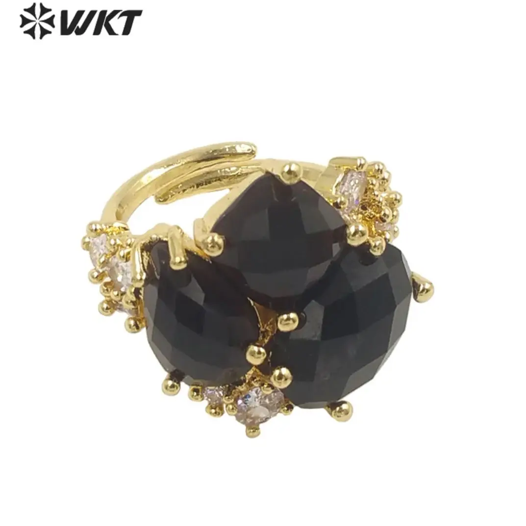 

WT-R450 WKT 2026 Роскошное кольцо с натуральным красивым драгоценным камнем для женщин, свадебное, праздничное, с цирконом, модное ювелирное украшение, подарок