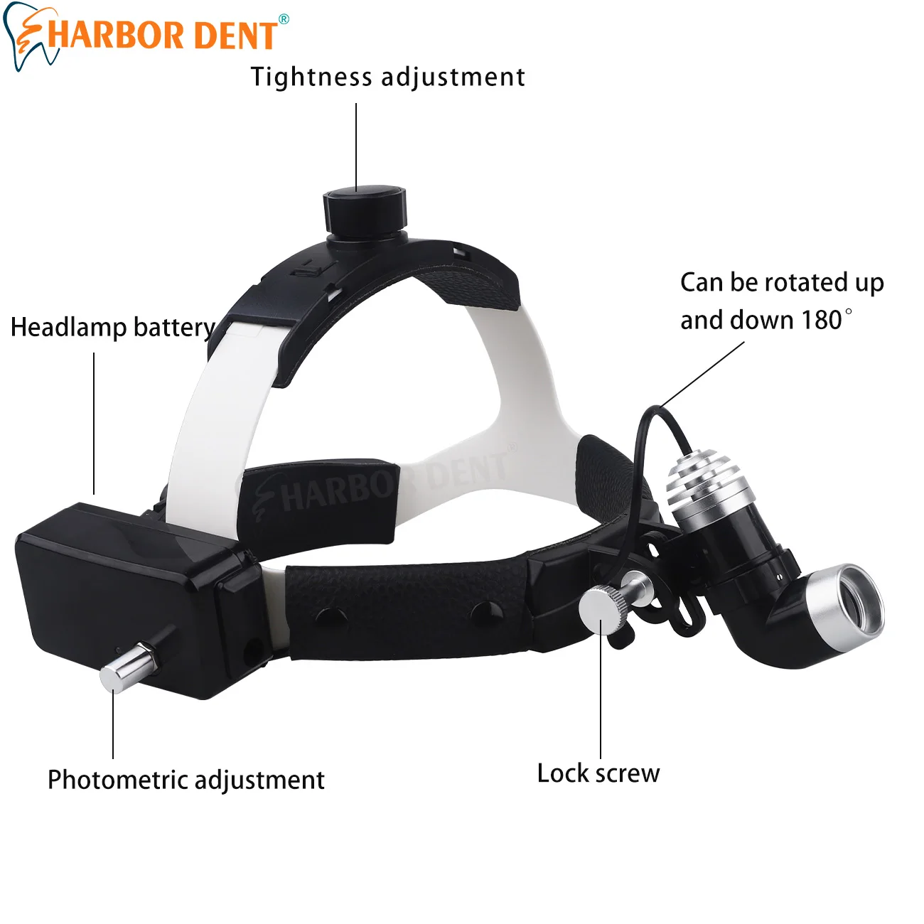 Phares dentaires montés sur la tête, 5W, LED, luminosité réglable, lampe chirurgicale, équipements de laboratoire de dentisterie
