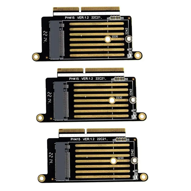 Adaptador SSD 3X A1708 Nvme PCI Express PCIE a NGFF M2, tarjeta adaptadora SSD M.2 para Pro Retina de 13 pulgadas A1708 2016