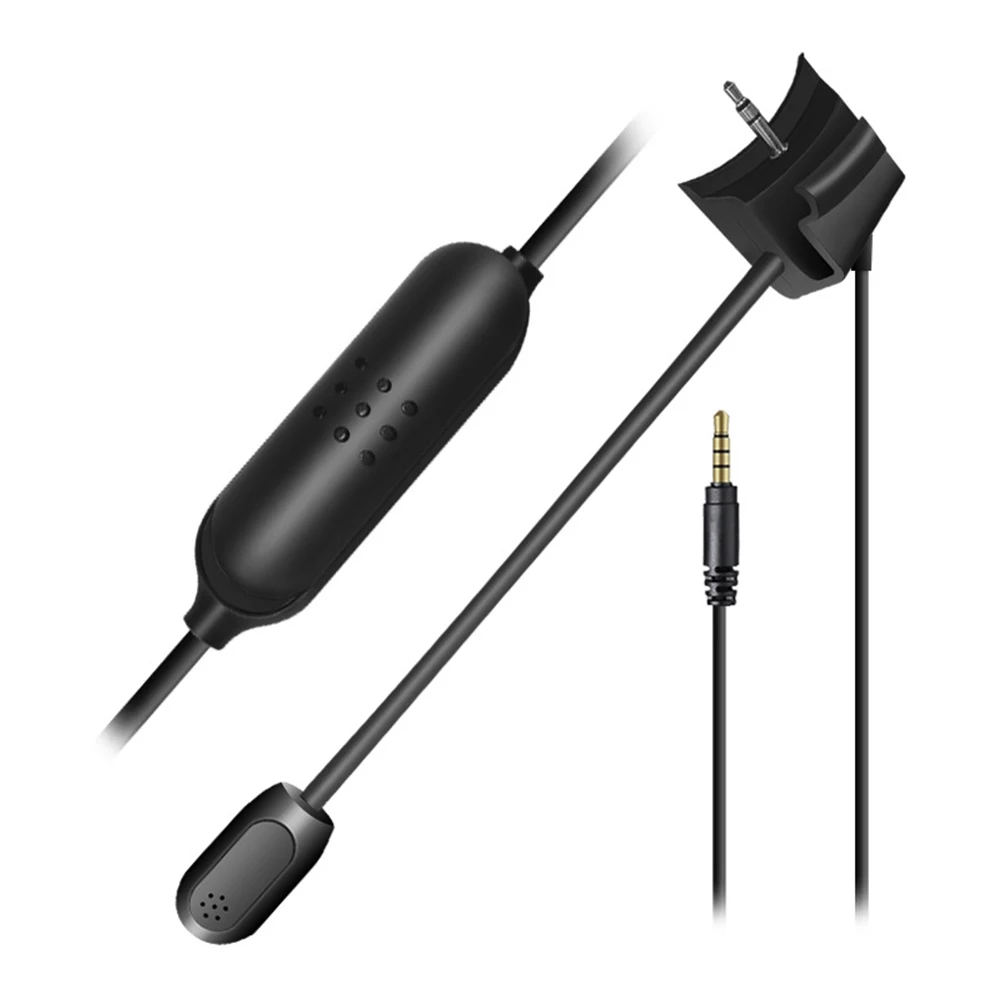 Zapasowy mikrofon do gier wtyczka 3,5 mm odpinany wysięgnik do gier mikrofon z redukcją szumów wysięgnik do gier Mic dla Bose QC35 QC45