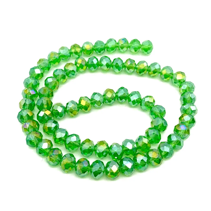 2 3 4 6 8mm Austria Faceted Glass Crystal Beads for Jewerly Making Loose Spacer Rondelle Beads for Bracelets Earring Supplies