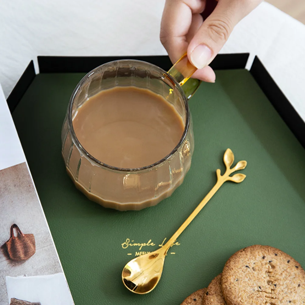 

1Pcs Adorable Glass Cup Heatproof Handy Longtime Use Unique Design Thick Bottom Smooth Handle Exquisite Finish