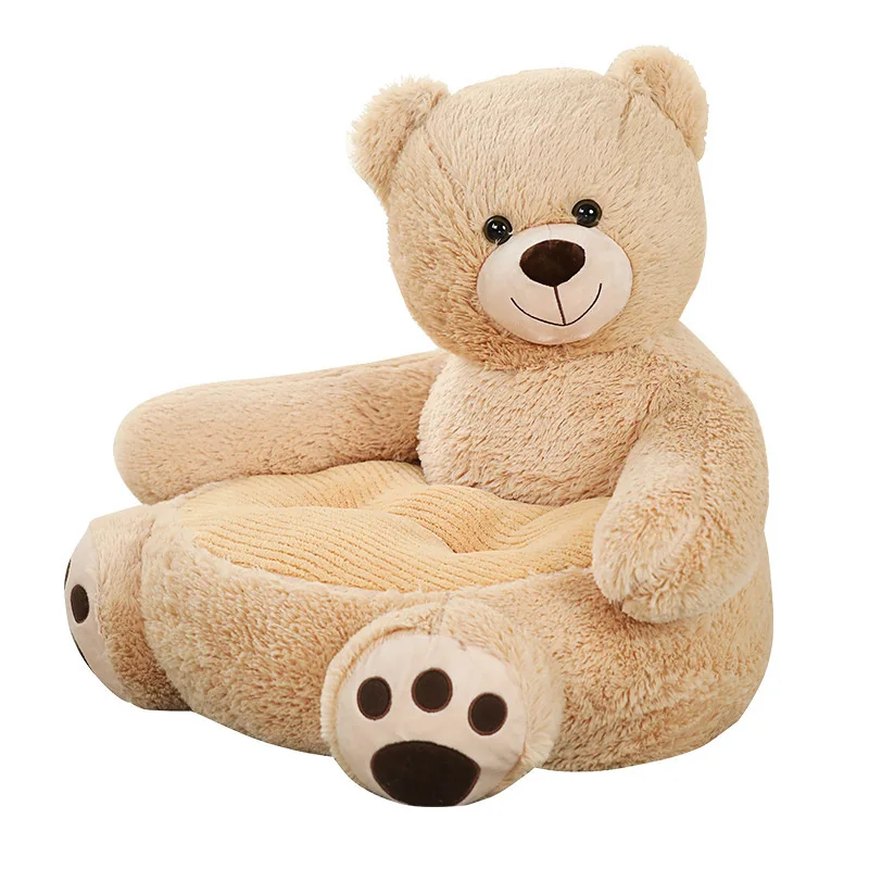 Simpatico cartone animato Panda orn Duie Divano giocattolo Sedia pigra Plu Doll Peluche da collezione per bambini di età superiore a 5 anni