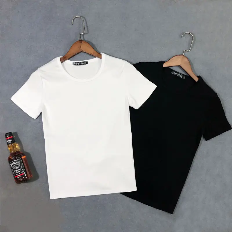 Man Round Neck Pullovers T-Shirts Loose Temperament Simplicity Short Sleeve Solid Comfortable Thin Spring Summer Men's Clothing