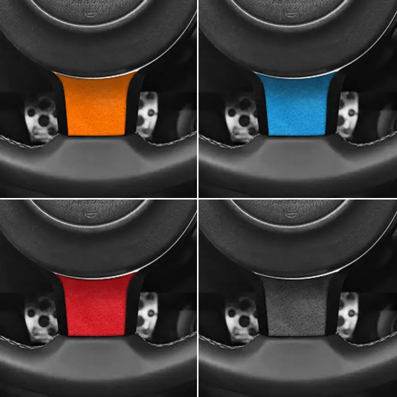 Adhesivos Decorativos para el Borde Inferior del Volante de Subaru BRZ (2021-2025), Hechos de Alcántara, Accesorios de Tuning para el Interior del Automóvil
