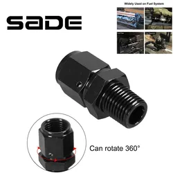 4AN 6AN 8AN Female Flare Swivel to 1/4 NPT 1/2NPT 1/8 NPT 3/8NPT Male Adapter Fitting Union Straight Aluminum
