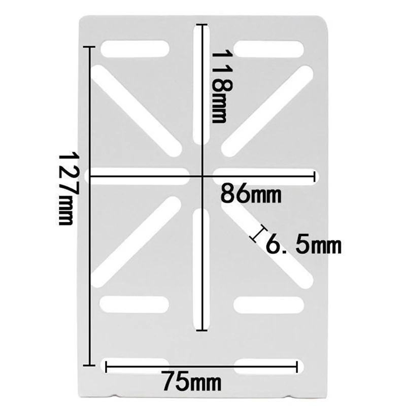 L Shape Adapter Steel Plate Outdoor External Wall/Corner Mount Bracket Holder Monitoring Pole Hoop Bracket for Security Camera image 6