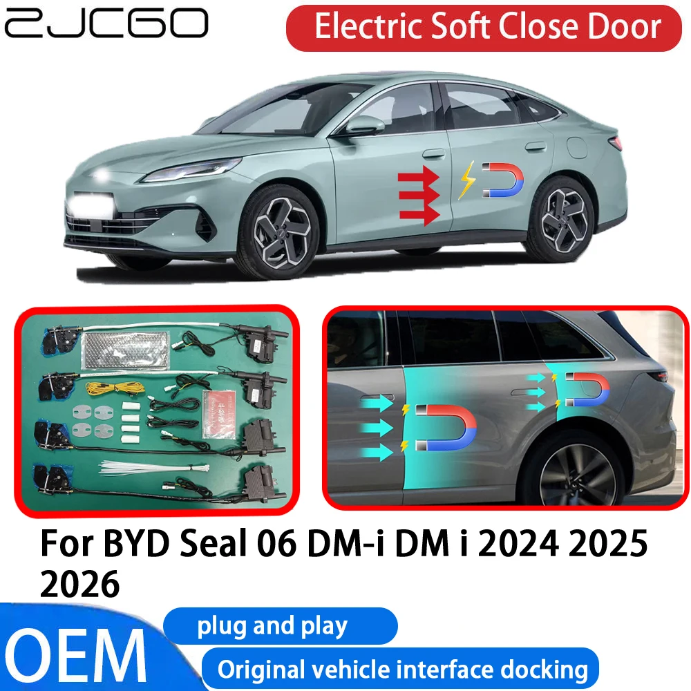 

for BYD Seal 06 DM-i DM i 2024 2025 2026 Car Automatic Electric Soft Close Door Closer System OEM Plug and Play Comfort Closing