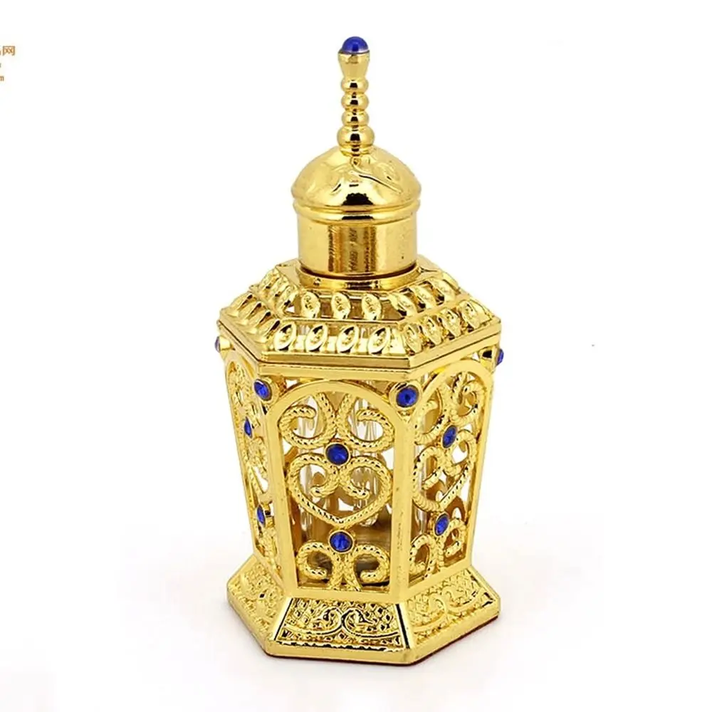 

10ML Gold Hexagon Perfume Refillable Bottle Arab Style Essential Oils Bottle Perfume Bottle Wedding Decoration Gift