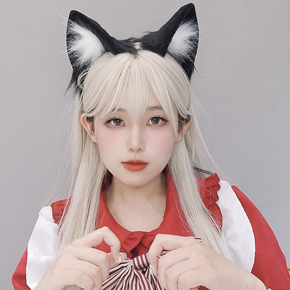 New Multi-Color Cat Ears Hairband Anime Plush Decoration Fox Wolf Anime Expo Cosplay Prom Halloween Party Accessories Dress Up