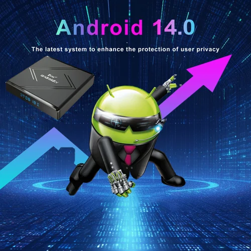 Imagen 2 del producto Nuevo TV98 ATV Pro Plus TV Box Android 14 reproductor multimedia 4G 5G Dual Wifi6 8K 4K BT5.0 control remoto por voz Allwinner H313 Quad Core iptv