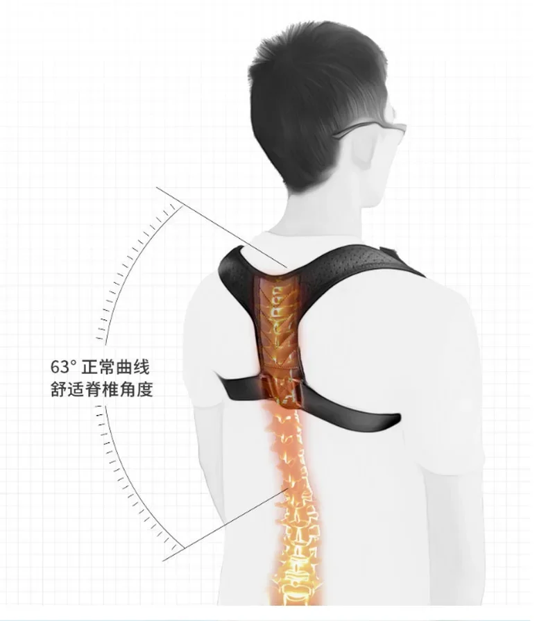 1PCS NEW Posture Corrector Medical Adjustable Clavicle Men Women Upper Back Brace Shoulder Lumbar Support Belt Corset Posture