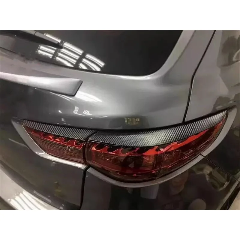 Carbon fiber Tail Light Eyebrow Decorative Sticker for Infiniti FX35 FX37 QX37 FX50 Car Accessories