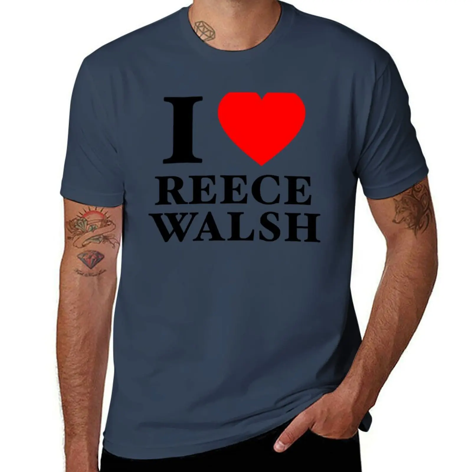 I heart Reece Walsh!! T-Shirt man t shirt summer t shirt man plain funny t shirts dark humor T-Shirt