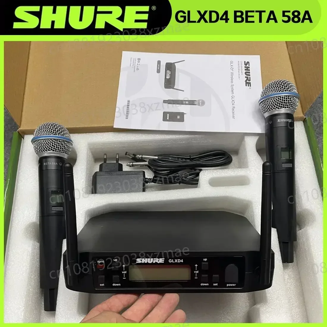 Shure GLXD4 Beta 58a Wireless Microphone UHF Dynamic Professional Speech Broadcast Party Stage Singing Handy Speaking Trumpet