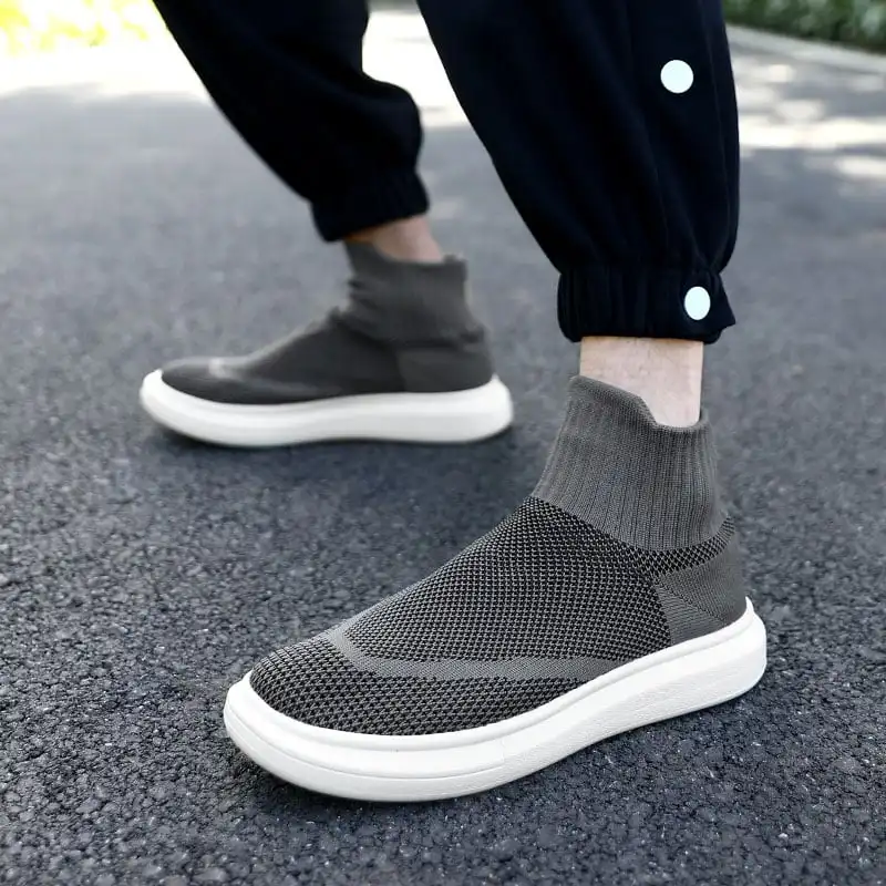 MWY Winter Warm Shoes Men\'s Sneakers Ankle Socks Shoes Comfortable  Casual Sports Shoes zapatillas hombre plus size 36-46