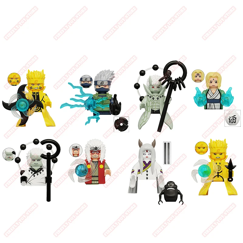 Naruto Animation Game Peripheral Toys Small Doll Kakashi Itachi Madara Minado Gaara Ino Anime Action Model Figures Collection