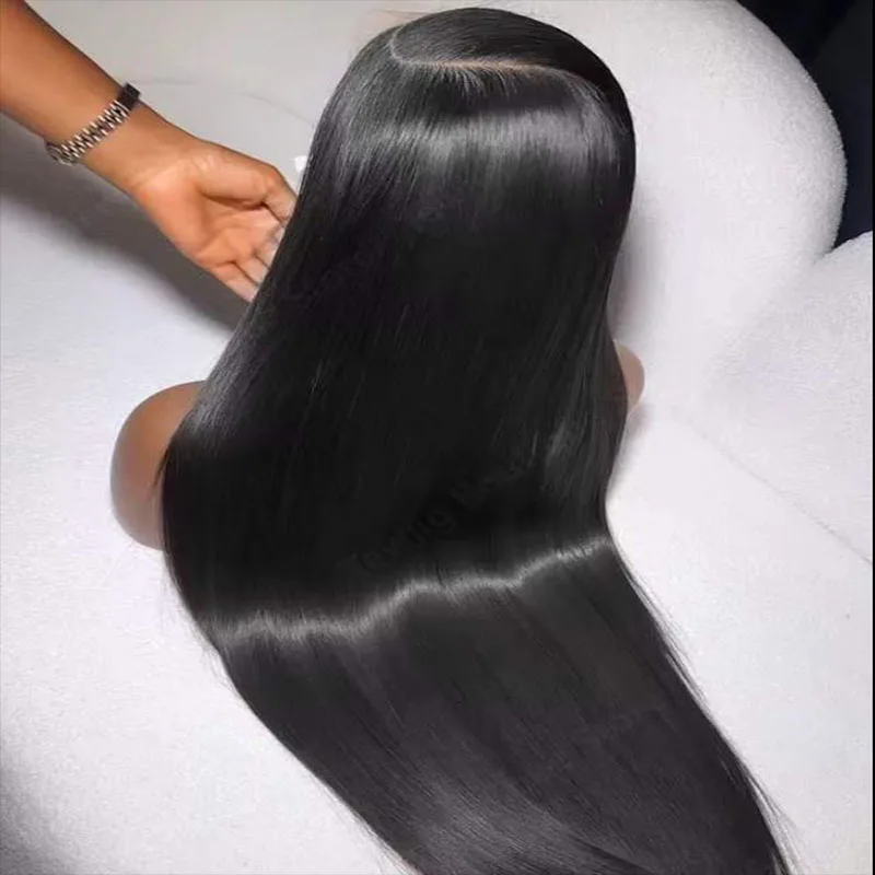 

13X4 13X6 HD Transparent Lace Front Human Hair Wigs for Women PrePlucked Remy Brazilian Bone Straight Lace Frontal Wig for Women