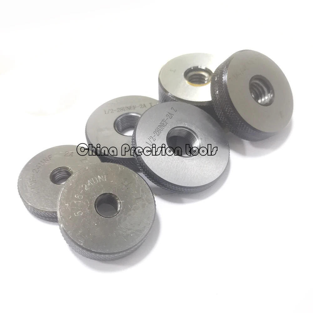 Unified thread ring gauge set 2A UNC UNF UNEF UNS 1/4 5/16 3/8 7/16 1/2 9/16 Fine Screw threads gauges sets UN 5/16-24 1/2-28
