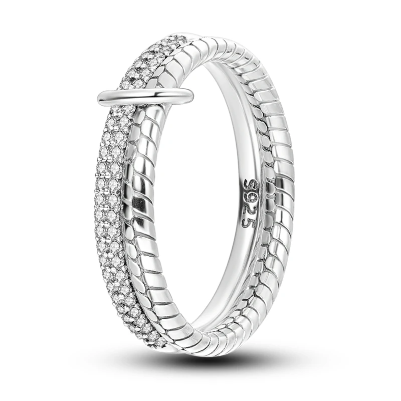 Women's 925 Silver Geometric Star Zircon Ring, Romantic Gift