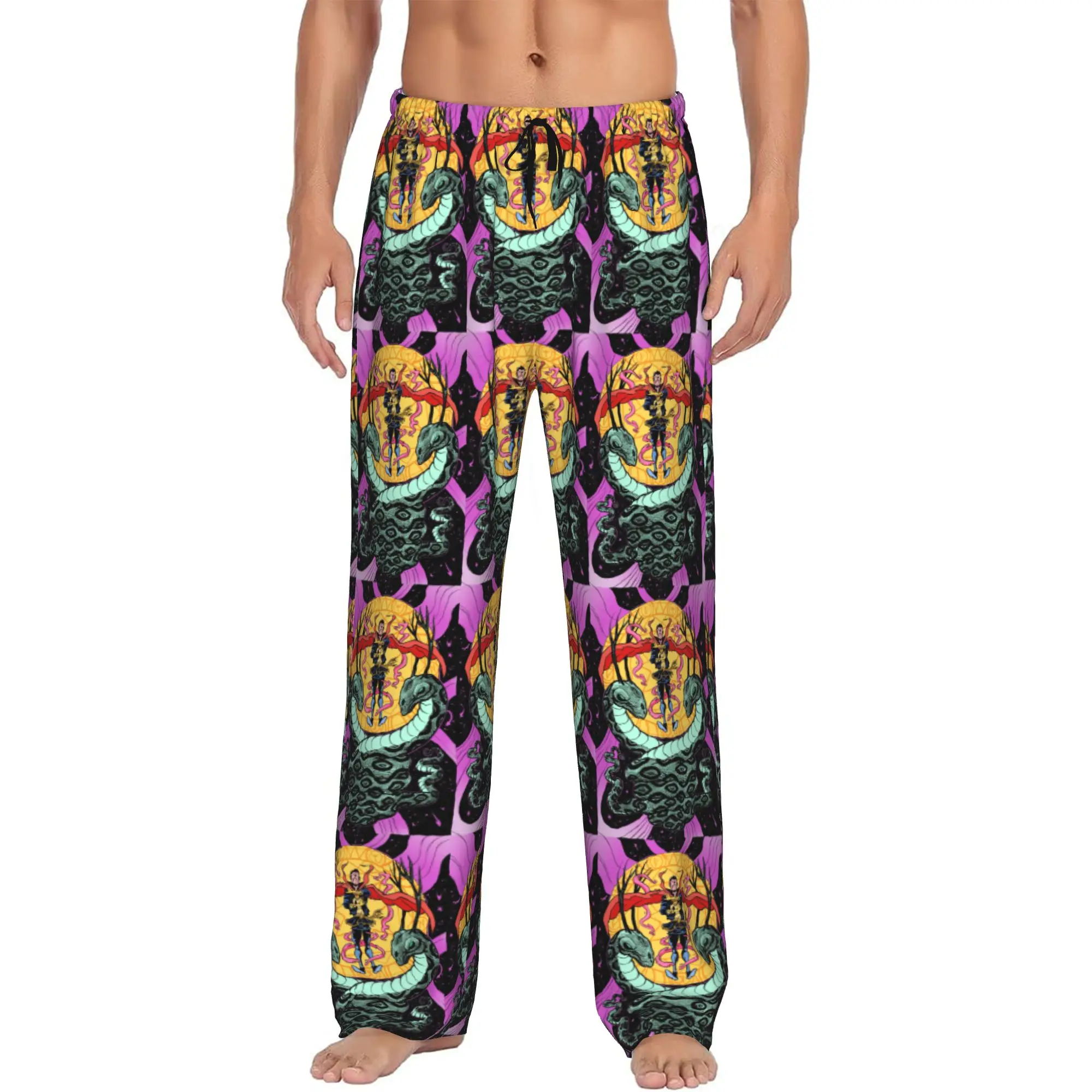 

Custom Doctor Anime Strange Pajama Pants Men's Sleepwear Lounge Sleep Bottoms Stretch with Pockets