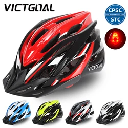 VICTGOAL Bike Helmet LED Lights Visors for Men Women Breathable Ultralight Sport Cycling Helmet MTB Mountain Road Bicycle Helmet