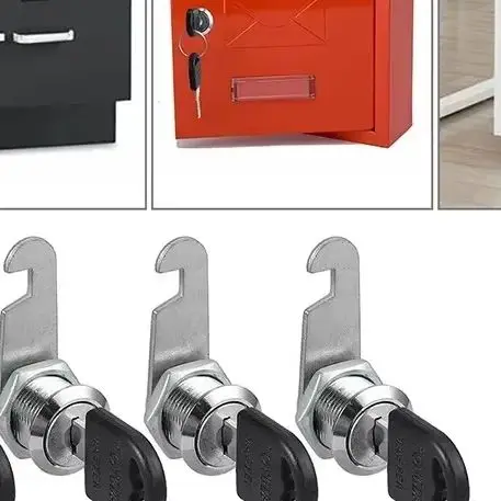 5PC/Set 16/20/25/30mm Cam Mailbox Lock Door Closing Lever With Keys Barrel Drawer Cabinet Mail Box Locker Cupboard NEW