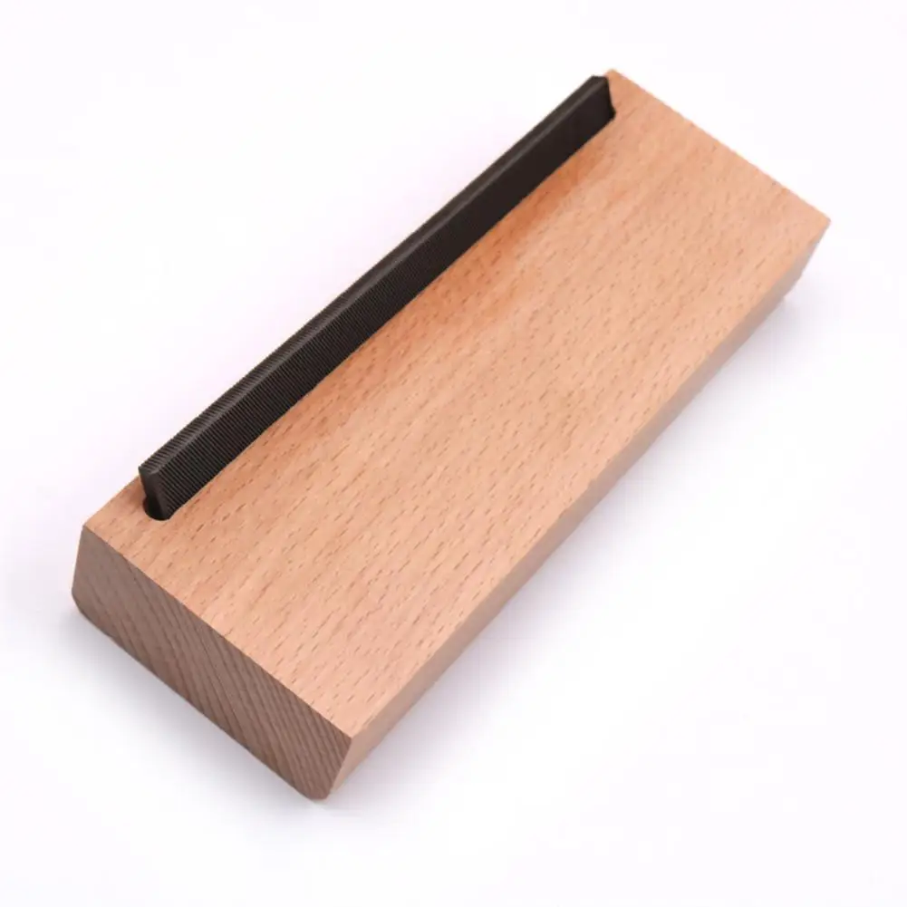 YOUZI Wooden Block Fret File Guitar Tool Accessories Chamfering Fine Grind Cutting Edge Tool