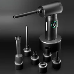 Wireless Air Duster Dust Blowing Digital Portable LED Light 2 in 1 Blower Vacuum Cleaner Cordless Duster Blowers Portable New