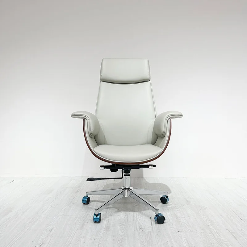 Boss chair office chair modern leather sales simple computer manager light luxury study home swivel