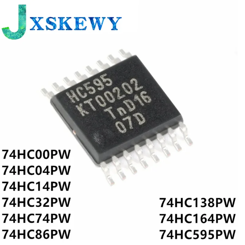 10Pcs 74HC595PW HC595 TSSOP-16 74HC595 SN74HC595PWR 74HC00PW 74HC04PW 74HC14PW 74HC32PW 74HC138PW 74HC164PW 74HC74PW 74HC86PW