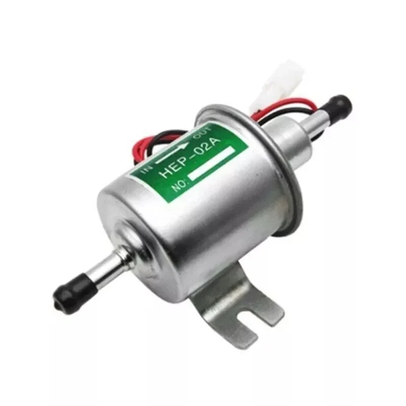 HEP-02A Brand new Silver fuel Pump 12V Universal Fuel Low Pressure Universal Diesel Petrol Gasoline Electric Fuel Pump