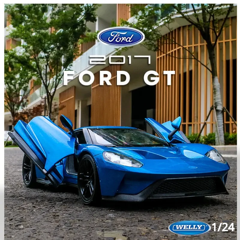 

WELLY 1:24 2017 Ford GT Model Car Simulation Alloy Metal Toy Car Children's Toy Gift Collection Model Toy Gifts B122