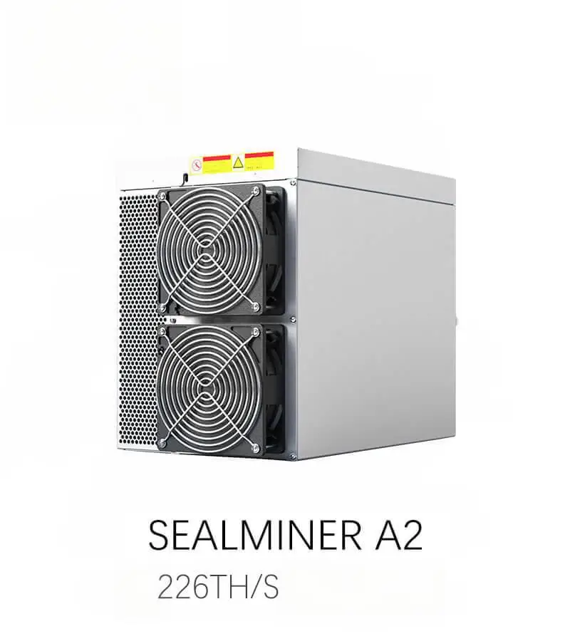 

Bitdeer SEALMINER A2 226TH/S 3729W Bitcoin Miner