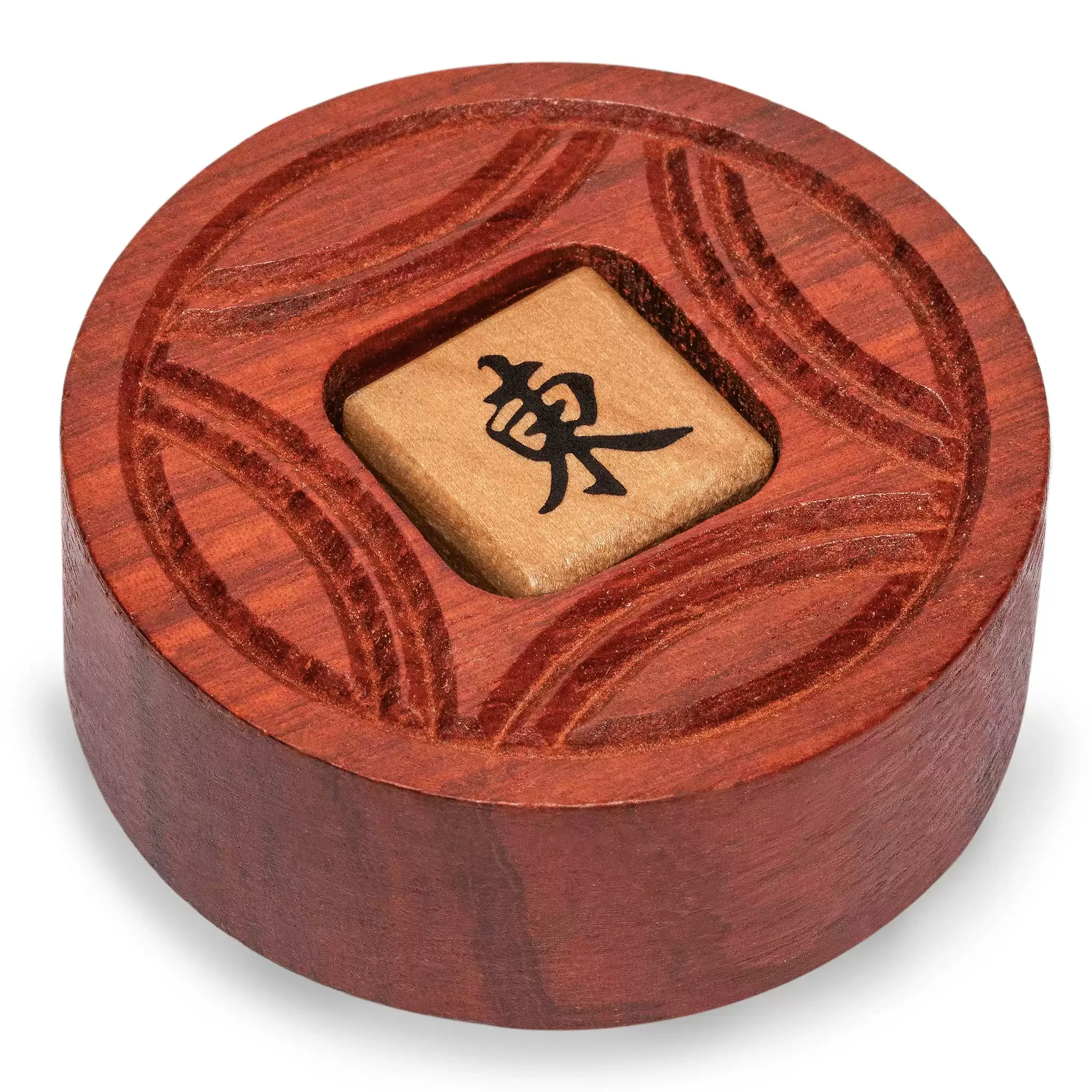 Solid Wood Mahjong Wind Indicator East South West North Dealer Marker High-end Table Centerpiece For Mahjong Set