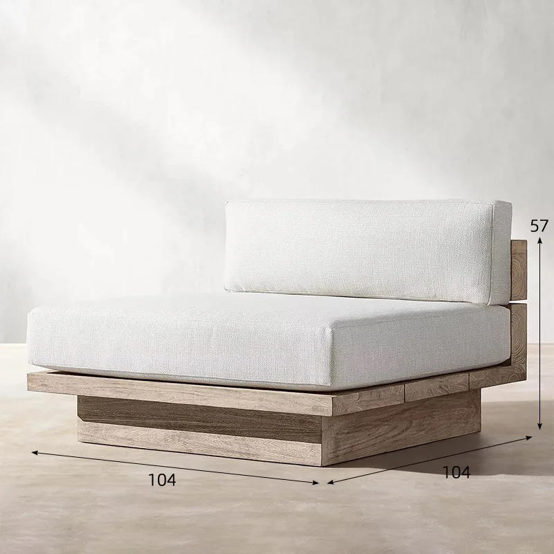 Divano creativo da giardino nordico per esterni personalizzabile