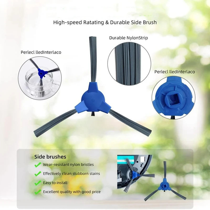 AB43-For Eufy 15C Max, G32 Pro, 11S Max, G30, 30C Max G20 مكنسة كهربائية روبوتية هجينة فرشاة جانبية رئيسية ملحقات فلتر Hepa