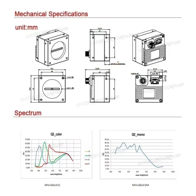 

2025 NEW MindVision MV-GELM44C 0.4 MP 7um CMOS Global Shutter Camera GigE Industrial Line Scan Camera