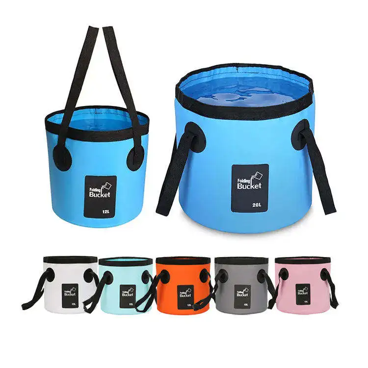 Portable Folding Collapsible Water Bucket for Fishing, Camping, Car Washing, Home Storage and Outdoors Wash Pail Water Container