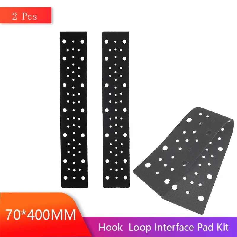 

70*400 мм комплект интерфейсных накладок на липучке, 2 шт., толщина 3 мм с несколькими отверстиями для защитной полировальной машины и шлифовальной машины
