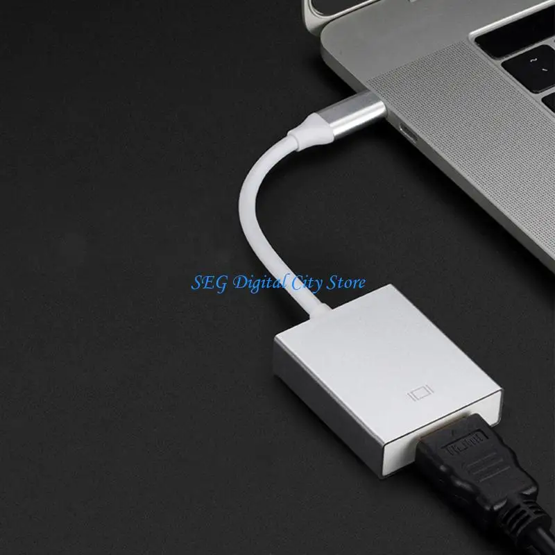 

U75B 4K USB C to Hdmis Adapter Aluminum Build Type C To Hdmis Cable For Laptop Projection Smartphone Tablets Monitors