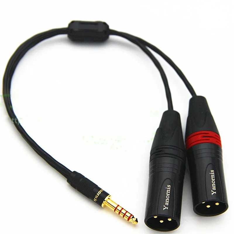 HiFi 4.4mm Balance to 2 XLR 3 Pin 3P Male to Male Audio Adapter Cable for pha2a wm1a 1z zx300a