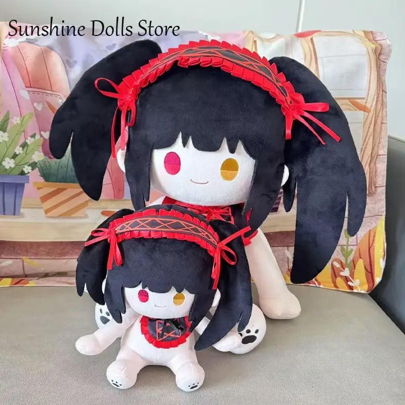 40 CENTIMETRI Anime Ruolo Tokisaki Kurumi Carino Cosplay Postura Seduta Morbido Peluche Corpo della Bambola Vestire Peluche Cuscino Cuscino Regalo di Natale