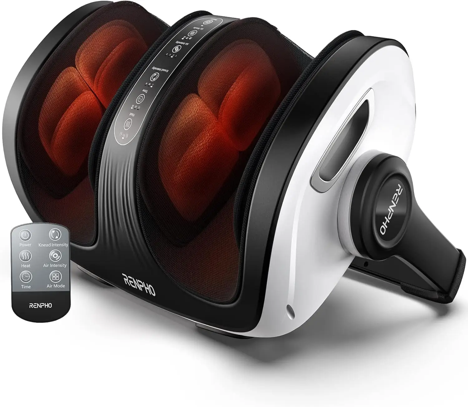 

Массажер для стоп и икр с подогревом и пультом ДУ, одобрен FSA, размер 14, для облегчения боли при подошвенном фасциите