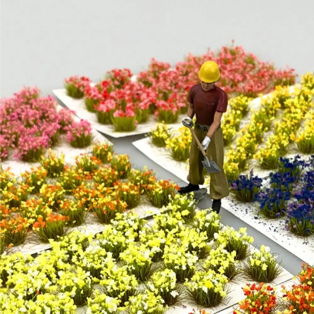 

Simulation Miniature Flower Cluster Diy Building Railway Train Small Grass Model Grassland Scenery Colorful Static Tuft Toys