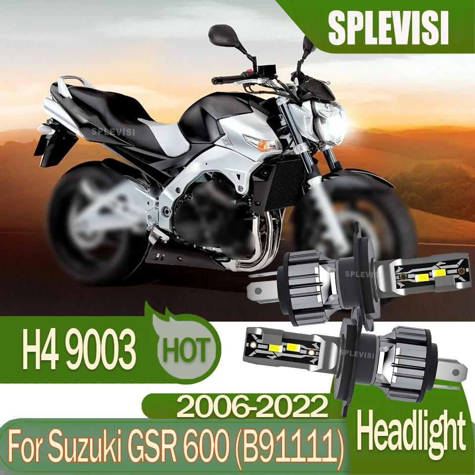 Durable for Rough Roads H4 9003 motorcycle Headlight Bulbs For Suzuki GSR 600 (B91111) 2006 2007 2008 2009 2010 2011 2012-2022