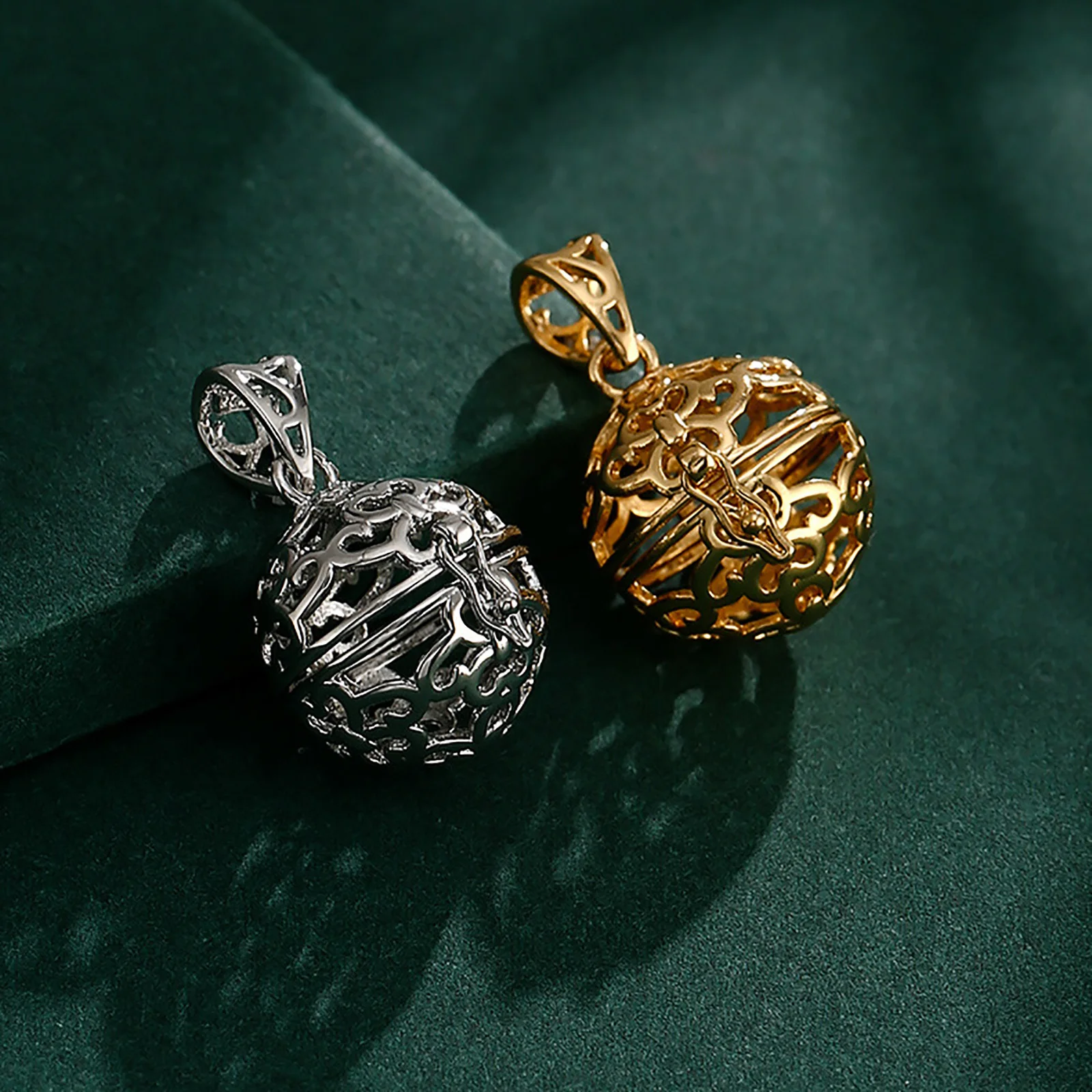 

2 шт. медные подвески-клетки ручной работы, держатели для шариков или жемчужин 10-12 мм, для изготовления ожерелий и ювелирных изделий своими руками