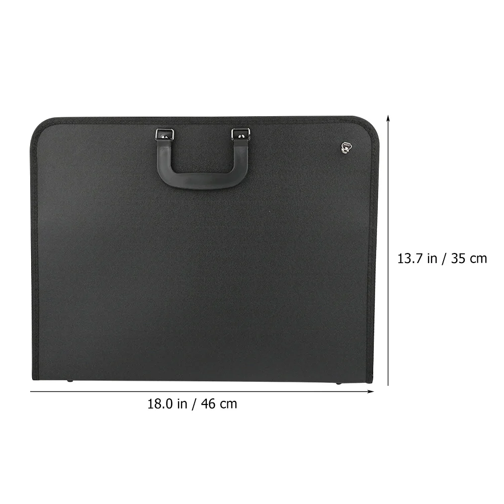 حقيبة تخزين فنان A3، هيكل عالي التحمل، تصميم مدمج، حقيبة محفظة فنية لمستلزمات الرسم، سهلة الحمل #3