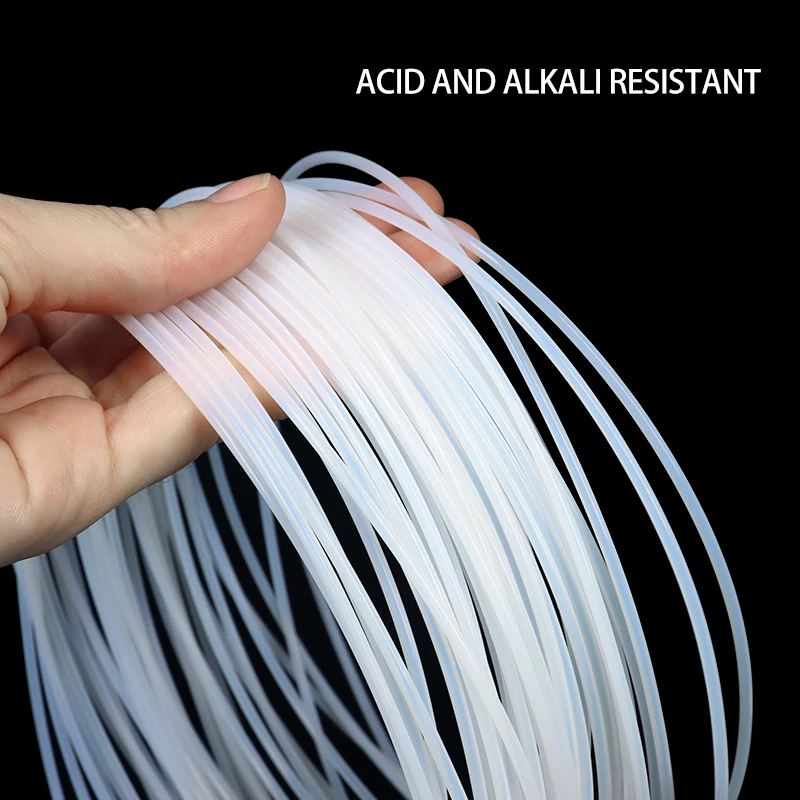 أنبوب PTFE شفاف 300 فولت 2.5KV 30T - 2T واقي حرارة شعري معزول F46 إرسال درجة الحرارة الصلبة المقاومة للتآكل
