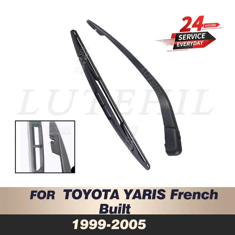 

Wiper 12" Rear Wiper Blade & Arm Set Kit For TOYOTA YARIS French Built 1999-2005 Windshield Windscreen Rear Window